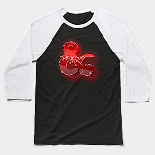 Dungeons & Dragons Logo 3D Lines Baseball T-Shirt